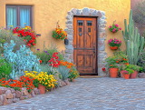 Desenhos de Colors of Garden Architecture Jigsaw Puzzle para colorir