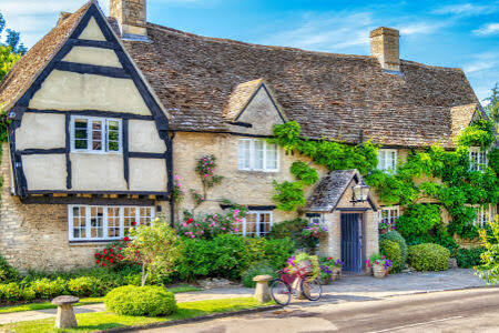 Desenhos de Cotswolds Pub Jigsaw Puzzle para colorir