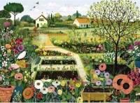 Country Flower Garden Jigsaw Puzzle