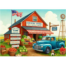 Desenhos de Country Store – Fruit and Vegetable Jigsaw Puzzle para colorir
