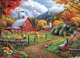 Countryside Autumn Farm Jigsaw Puzzle