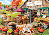 Desenhos de Countryside Fall Farm Jigsaw Puzzle para colorir