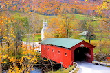 Covered Bridge in Arlington Vermont Jigsaw Puzzle