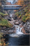 Desenhos de Covered Bridge Waterfall Jigsaw Puzzle para colorir