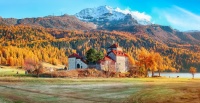 Crap da Sass Castle, Switzerland Jigsaw Puzzle