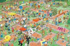 Desenhos de Crazy Golf Jigsaw Puzzle para colorir