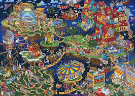 Desenhos de Crazy World Jigsaw Puzzle para colorir