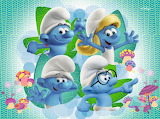 Desenhos de Cute Smurfs Jigsaw Puzzle para colorir