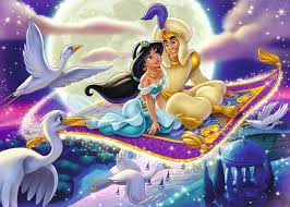Desenhos de Disney Aladdin Jigsaw Puzzle 3 para colorir