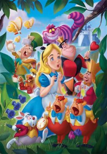 Desenhos de Disney Alice in Wonderland Jigsaw Puzzle 2 para colorir