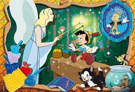 Desenhos de Disney Classic – Pinocchio Jigsaw Puzzle para colorir