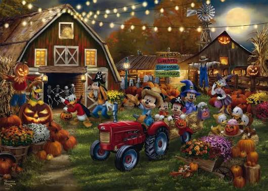 Desenhos de Disney Dreams: Mickey – Thomas Kinkade Puzzles Jigsaw para colorir