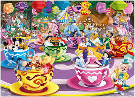 Desenhos de Disney – Mad Tea Cups Jigsaw Puzzle para colorir