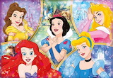 Desenhos de Disney Princess Collage Jigsaw Puzzle 2 para colorir