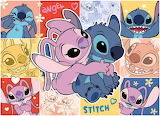 Desenhos de Disney Stitch Funny Jigsaw Puzzle para colorir