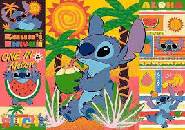Disney Stitch on Holiday Jigsaw Puzzle