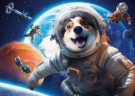Dog Astronaut Jigsaw Puzzle