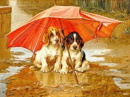 Desenhos de Dogs Waiting Jigsaw Puzzle para colorir