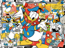 Desenhos de Donald Duck Cartoon Jigsaw Puzzle para colorir