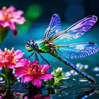 Desenhos de Dragonfly Jigsaw Puzzle para colorir