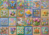 Desenhos de Easter Crochet Jigsaw Puzzle para colorir