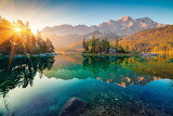 Desenhos de Eibsee Lake Jigsaw Puzzle para colorir