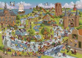 Desenhos de Elfstedentocht Jigsaw Puzzle para colorir