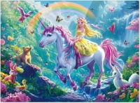 Desenhos de Enchanted Forest Ride – Princess Unicorn Jigsaw Puzzle para colorir