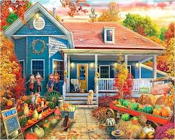 Fall Pumpkin – Autumn House Jigsaw Puzzle
