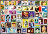 Desenhos de Famous Authors Postage Stamps Jigsaw Puzzle para colorir