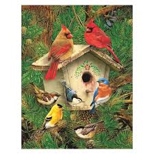 Desenhos de Feathered Retreat Jigsaw Puzzle para colorir