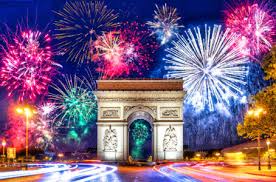 Desenhos de Fireworks in Paris Jigsaw Puzzle para colorir