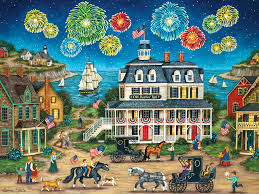 Fireworks in the Harbor Jigsaw Puzzle