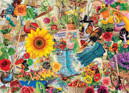 Desenhos de Flower Seeds Jigsaw Puzzle para colorir