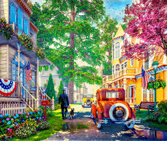 Desenhos de Fourth of July Walk Jigsaw Puzzle para colorir