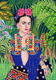 Desenhos de Frida Kahlo Art Jigsaw Puzzle para colorir