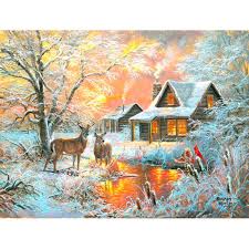 Desenhos de Frosty Glow Jigsaw Puzzle para colorir