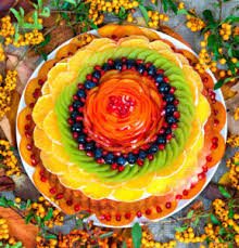 Desenhos de Fruit Swirl Jigsaw Puzzle para colorir