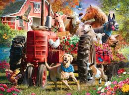 Desenhos de Fun Times at The Farm Jigsaw Puzzle para colorir