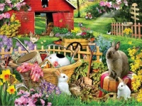 Garden Bunnies Jigsaw Puzzle