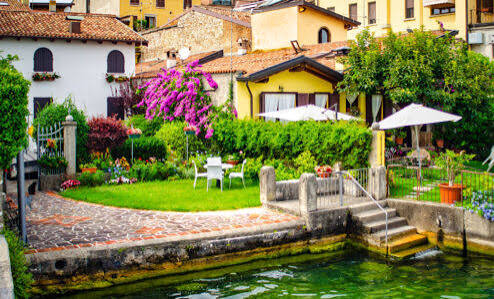 Desenhos de Garden on Lake Garda Jigsaw Puzzle para colorir