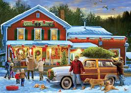 Desenhos de General Store at Christmas Jigsaw Puzzle para colorir