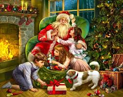 Desenhos de Gifts From Santa Jigsaw Puzzle para colorir