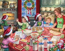 Desenhos de Gingerbread Party Jigsaw Puzzle para colorir