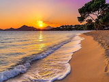 Desenhos de Golden Shore Beach Jigsaw Puzzle para colorir