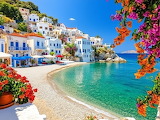 Desenhos de Greek Cove Jigsaw Puzzle para colorir