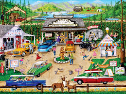 Desenhos de Greetings from The National Parks Jigsaw Puzzle para colorir