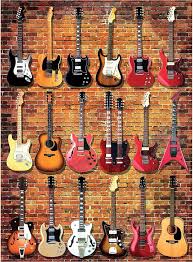Desenhos de Guitar Collection Jigsaw Puzzle para colorir