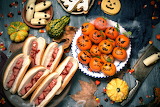 Desenhos de Halloween Hotdogs Jigsaw Puzzle para colorir