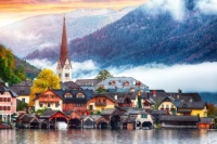 Desenhos de Hallstatt, Salzkammergut, Austria Jigsaw Puzzle para colorir